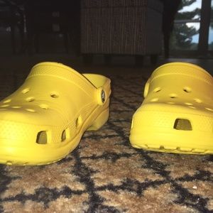 Yellow crocs!